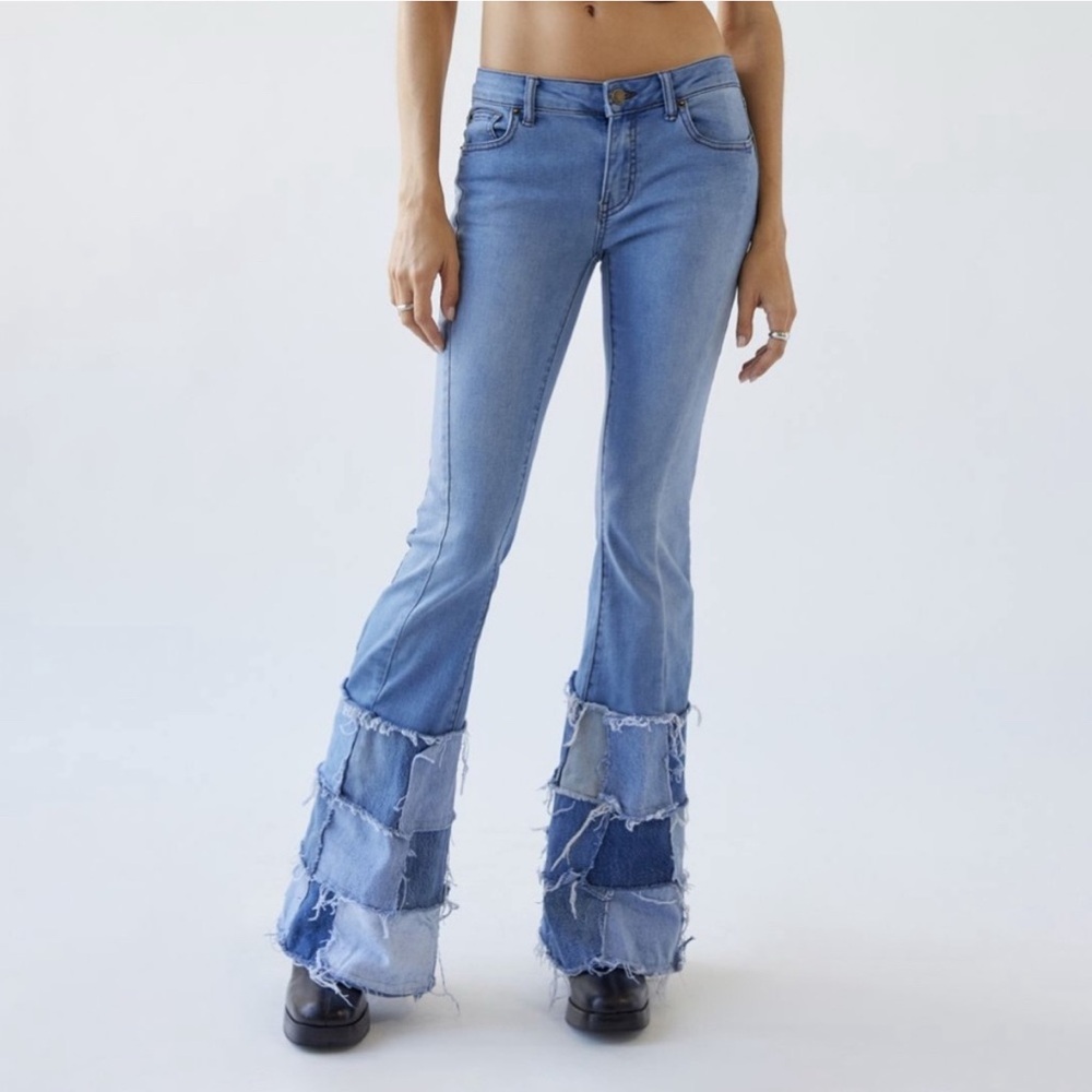 Urban Outfitters Patchwork Vintage Flare Y2K Jeans